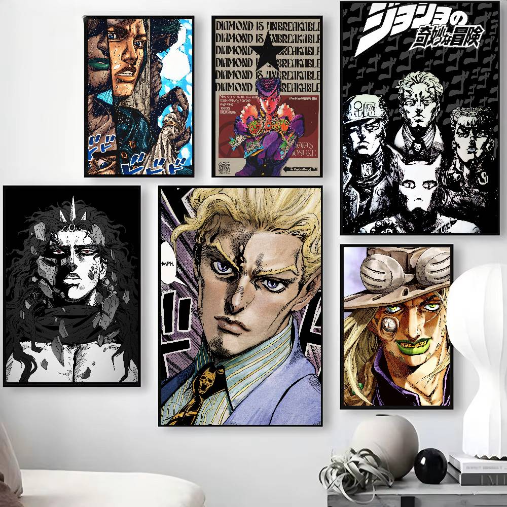 Retro Gaming Wallpaper - Popularny plakat anime JoJo B-Bizarre A-Adventure,