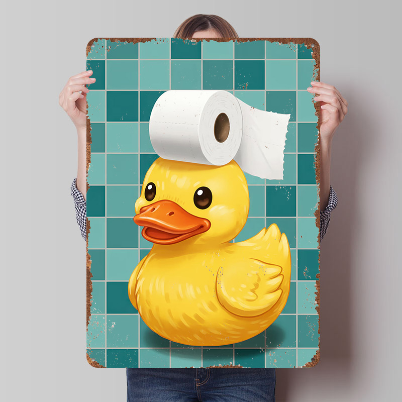 Retro Gaming Wallpaper - Plakat z kaczką w kapeluszu z