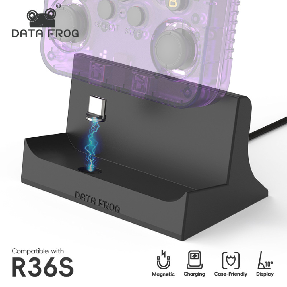 Retro Gaming Accessories - Konsola do gier R36S Magnetyczna stacja