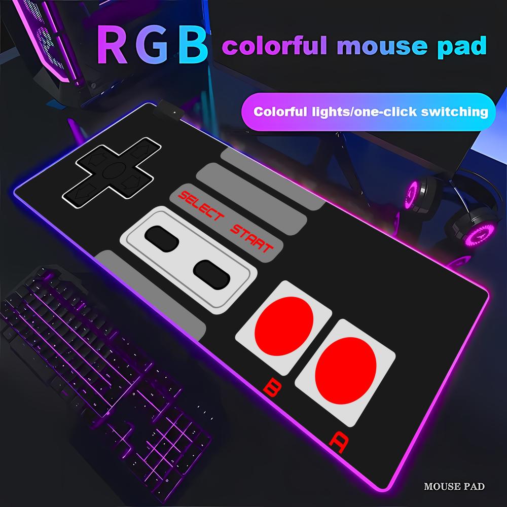 Retro Gaming Style - Duża podkładka pod mysz RGB Retro