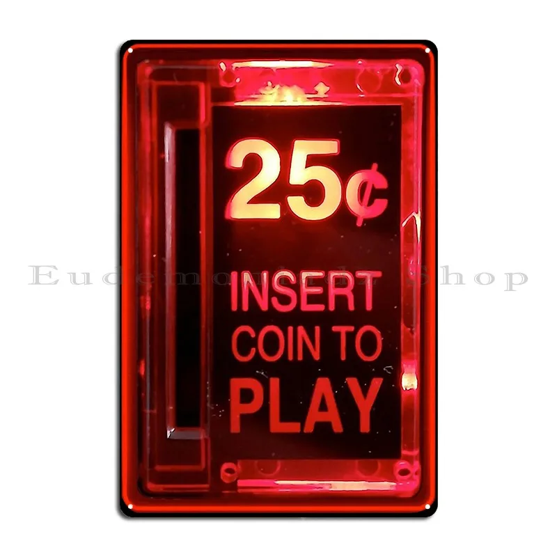 Retro Gaming Bar - Metalowy szyld w stylu retro gaming,