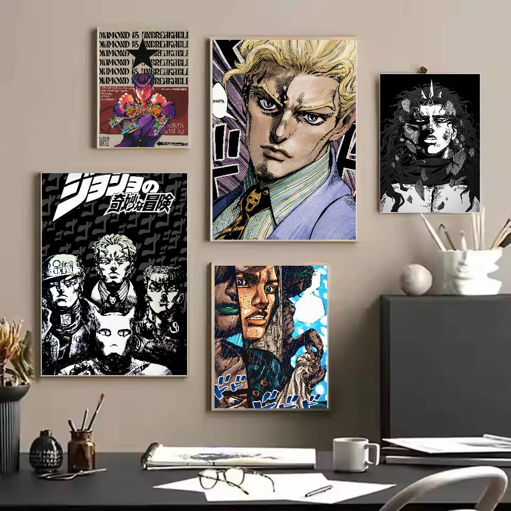 Popularny plakat anime JoJo B- – Retro Gaming Wallpaper recenzja i cena