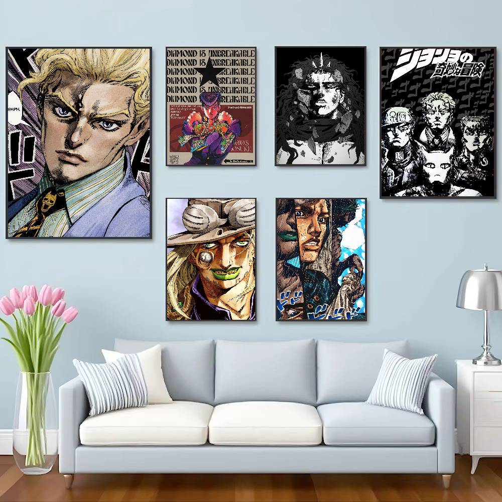 Popularny plakat anime JoJo B- – Retro Gaming Wallpaper recenzja i cena