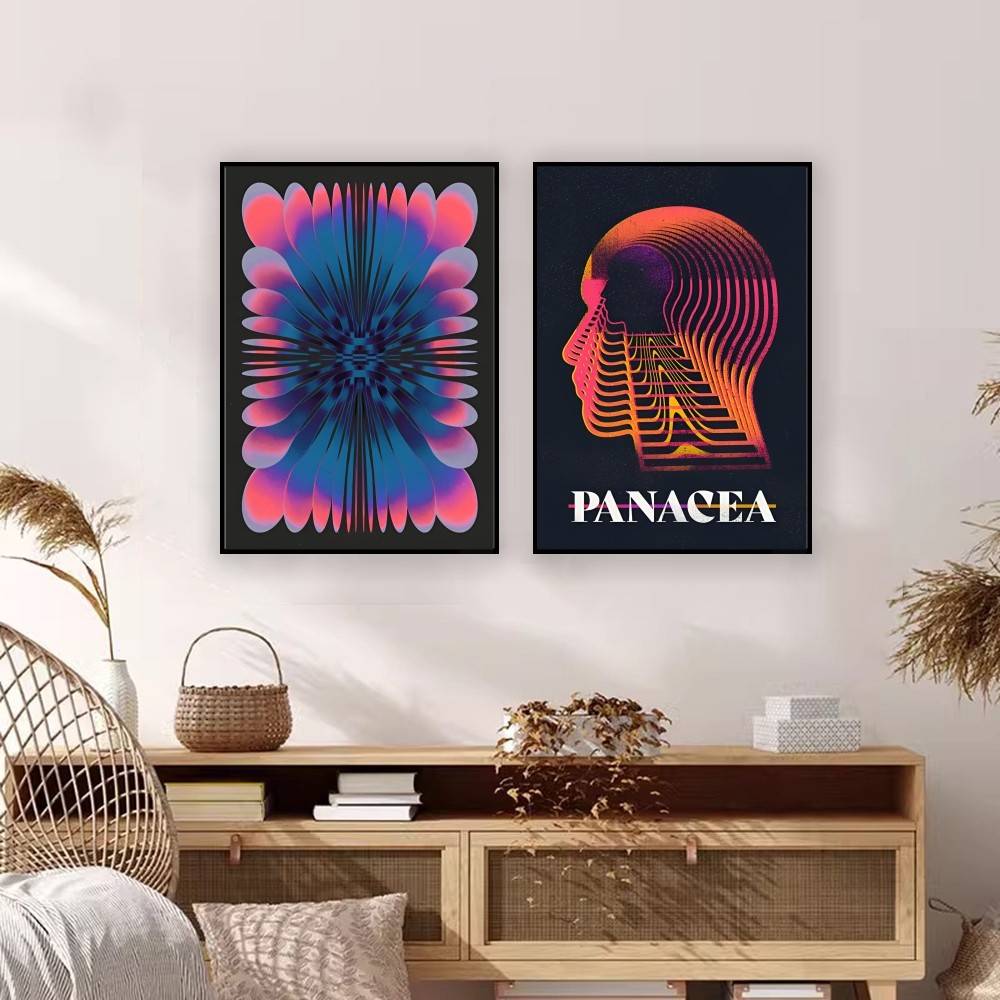 Psychedeliczny Gradient Czaszk – Retro Gaming Wallpaper recenzja i cena
