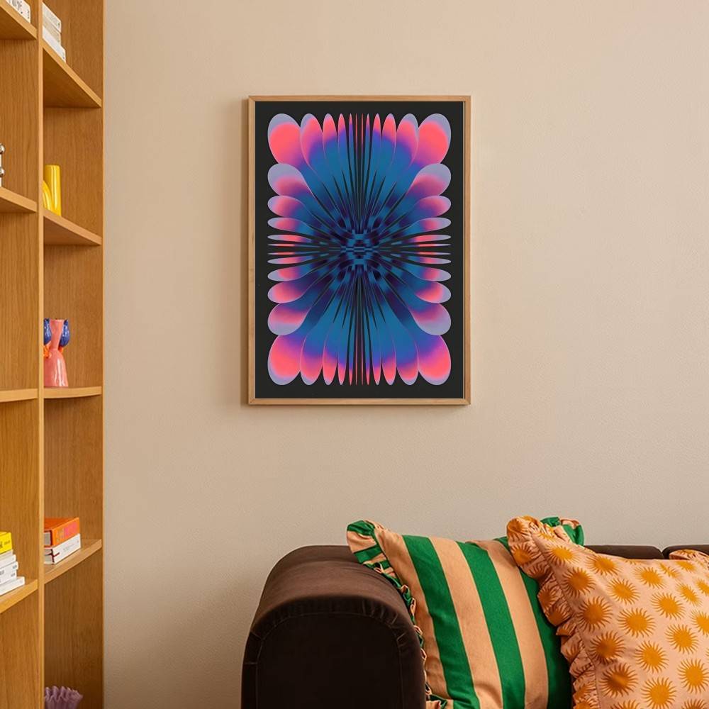 Psychedeliczny Gradient Czaszk – Retro Gaming Wallpaper recenzja i cena