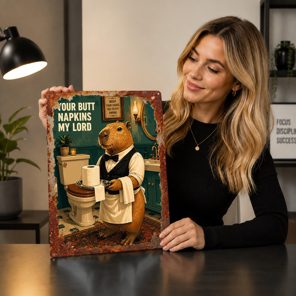 Capybara Butler Papier Toaleto – Retro Gaming Wallpaper recenzja i cena