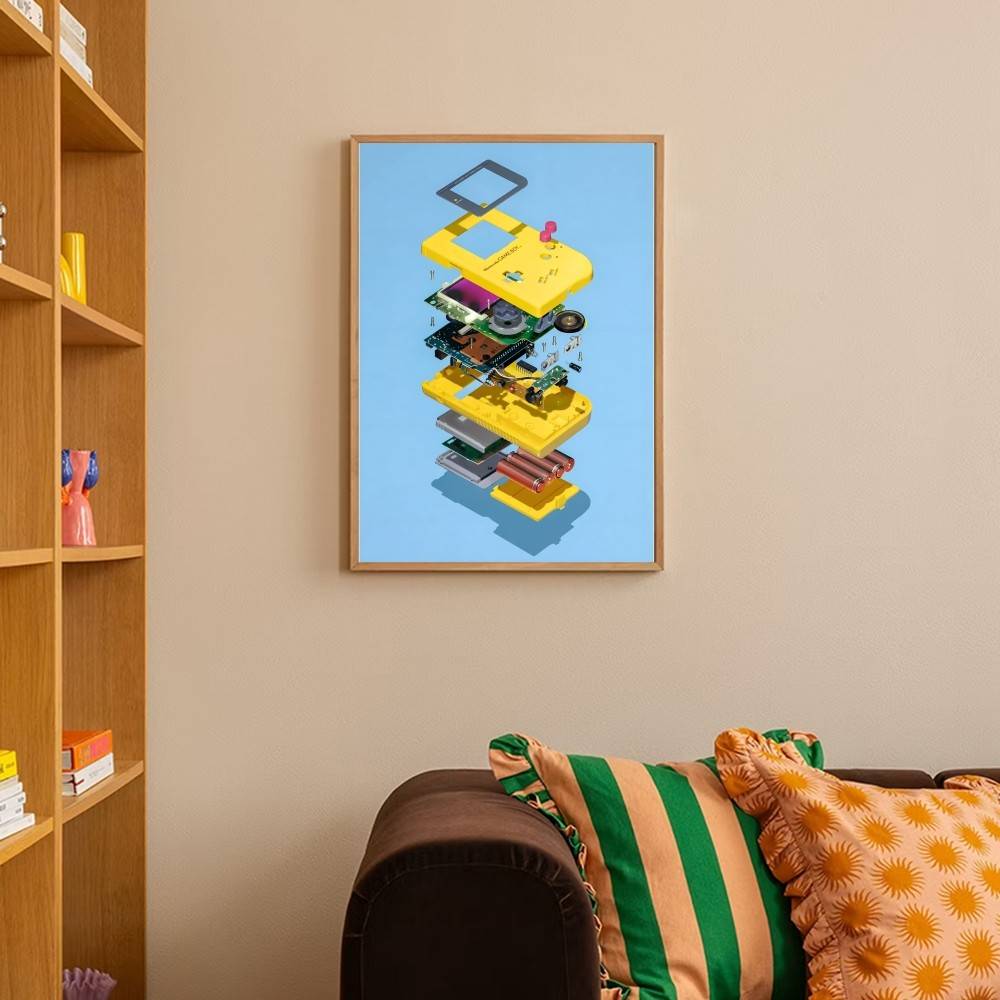 Kolorowy retro plakat z rozłoż – Retro Gaming Wallpaper recenzja i cena